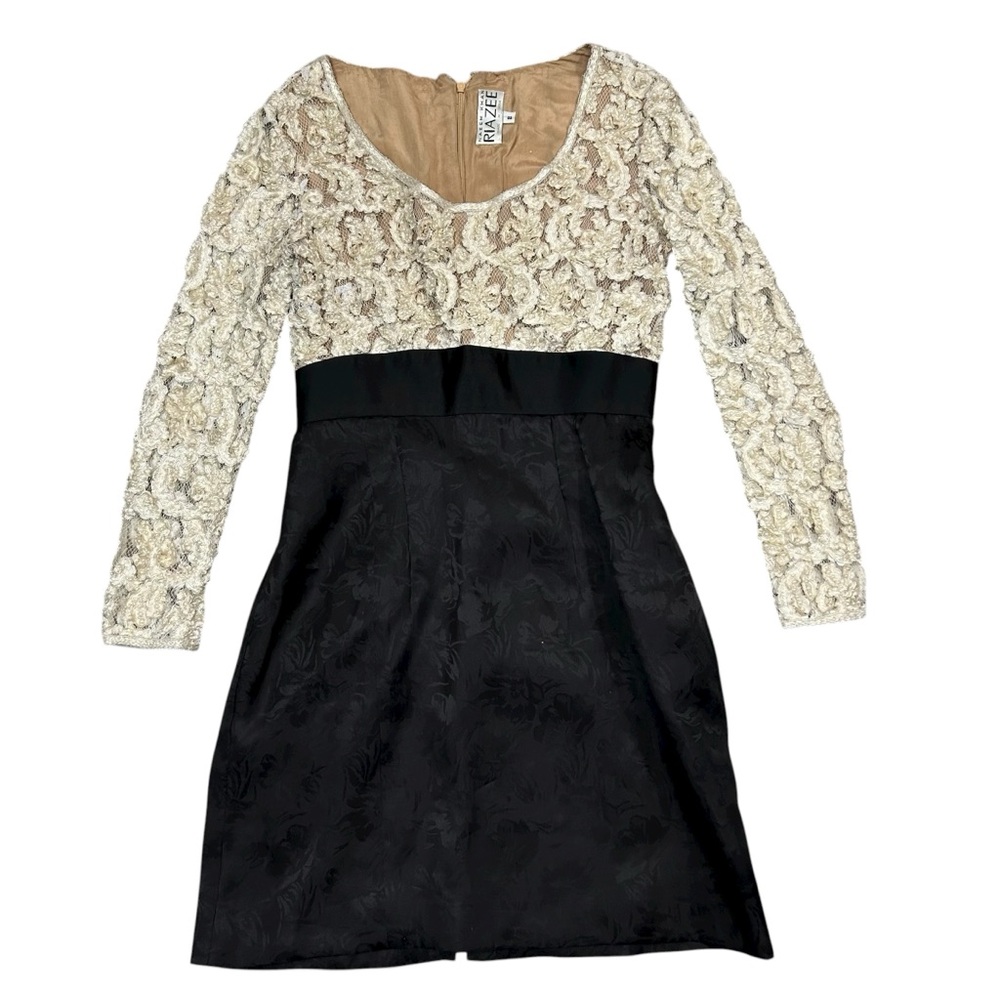 Vintage Naeem Khan Riazee Sequin Floral Dress Size 8